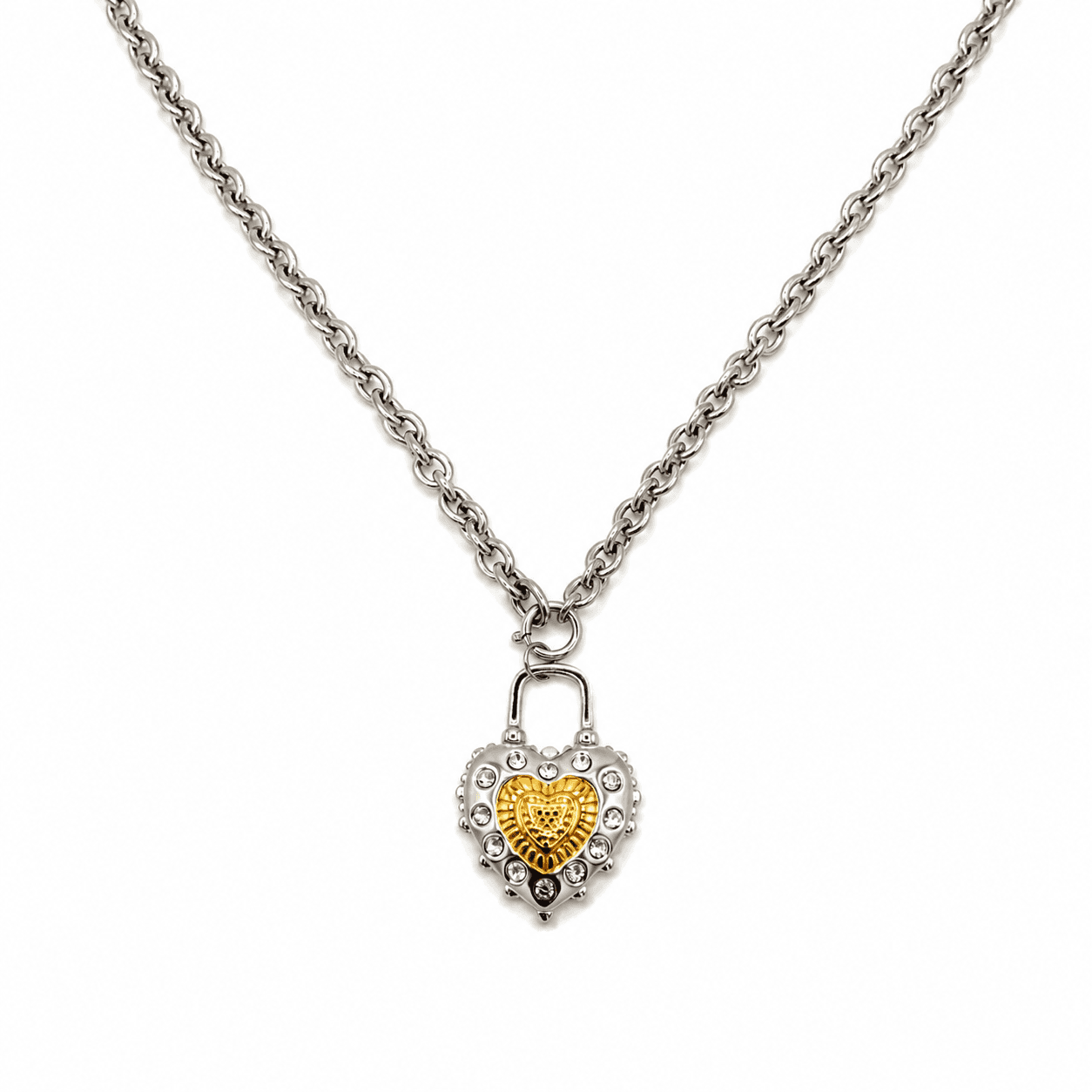 Colar Heart Lock